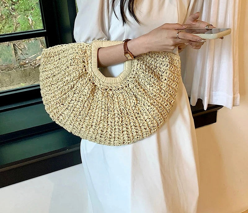 Beach Straw Woven Hand Bag