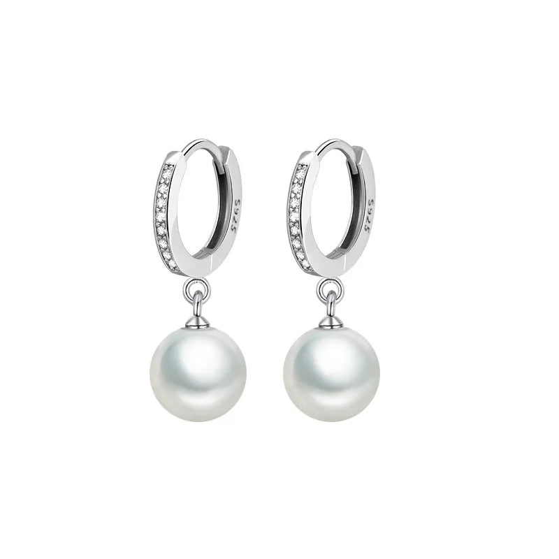 Sterling Silver Pearl Earrings