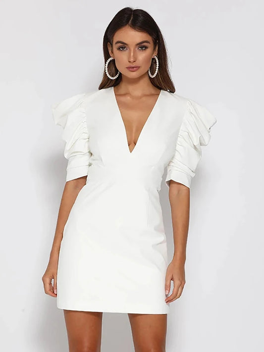 Marley Puff Sleeves Mini Dress