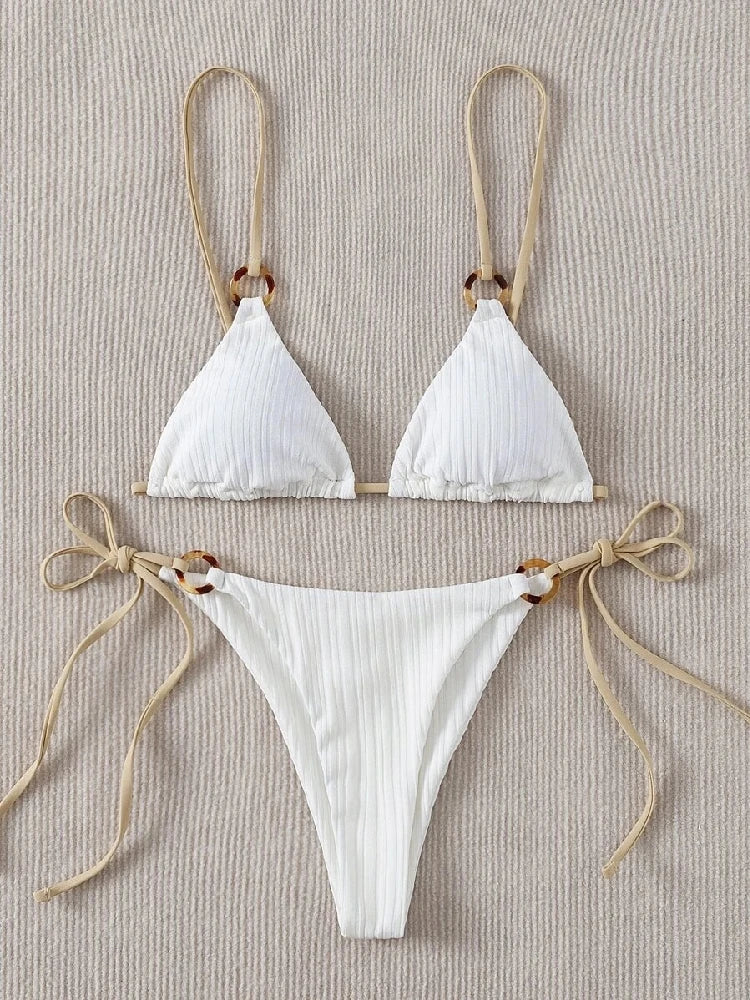 Claudia Ring Linked Triangle Bikini