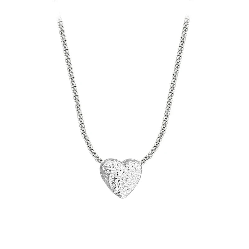 Love Heart Shaped Pendant Necklace