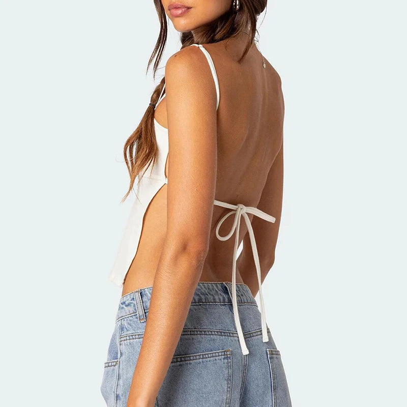 Emma Backless Crop Top